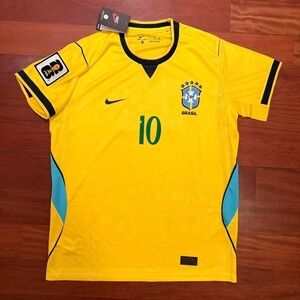 Brazil Home Jersey Neymar Jr 10 Nike FIFA World Cup 2026 Size M NWT